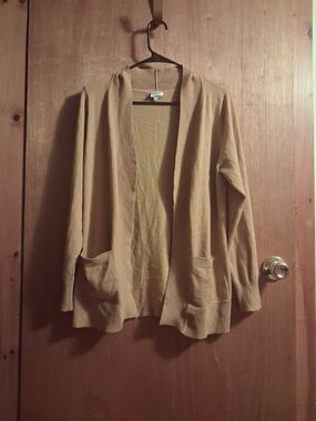 Openn-Front Women’s Cardigan Sweater - Camel